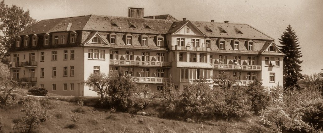 Historisches Bild des damaligen Genesungsheim für Tropenheimkehrer.